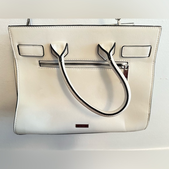 Cream Aldo Purse with black piping. Great used condition - work bag - Picture 2 of 9
